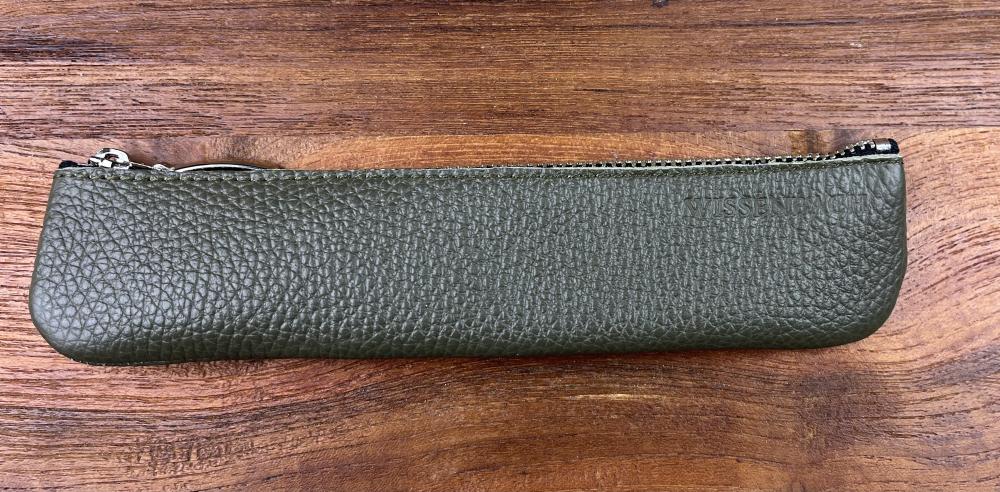 Leder Mäppchen Lana olivgrün